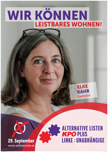 Plakat Elke Kahr