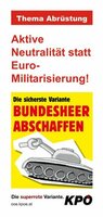 Aktive Neutralität statt Euro-Militarisierung (Abrüstung)