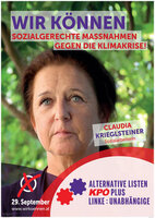 Plakat Claudia Kriegelsteiner